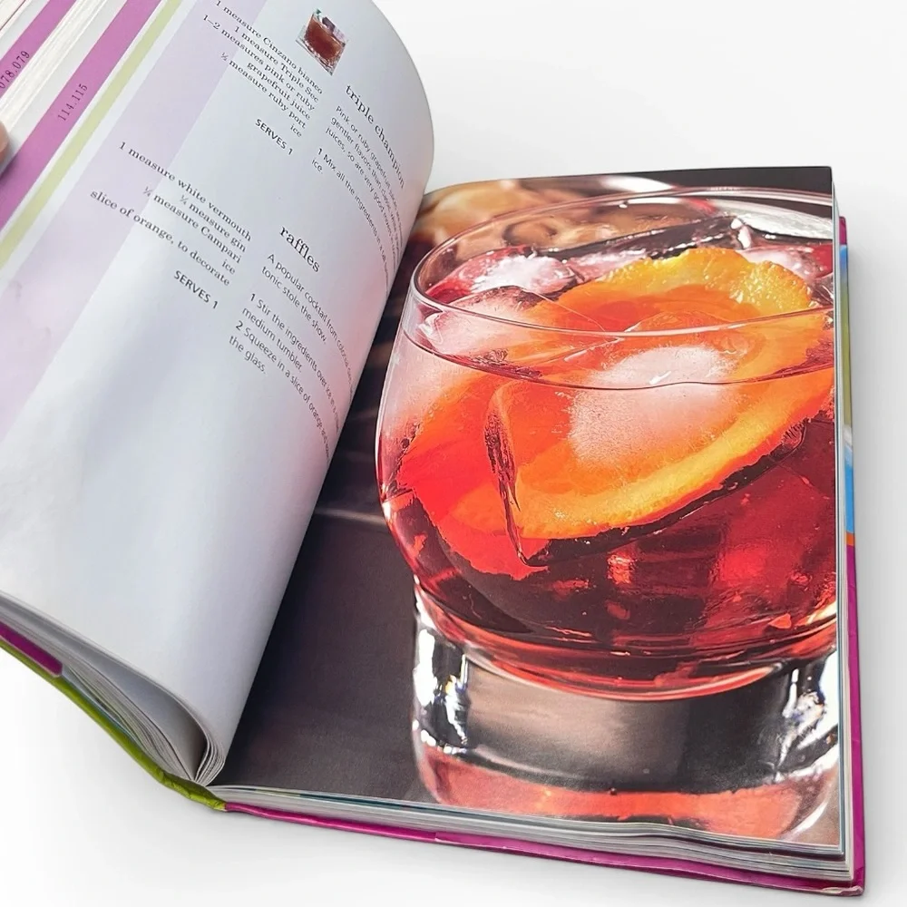 Mixology Cocktail Book Bundle Bar Cart Decor Home Bartender Recipe Guide Set
